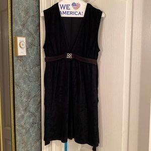 Trina Turk black sleeveless empire waist dress/tunic. Size small